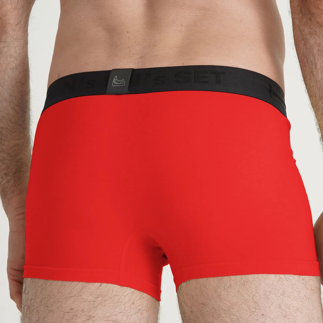 Bañador PowerStretch de 3,9", color rojo