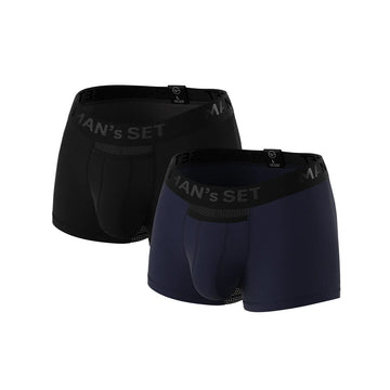 Men's Trunks AirFlow with Anatomical Pouch, 2-Pack, Flat Lay