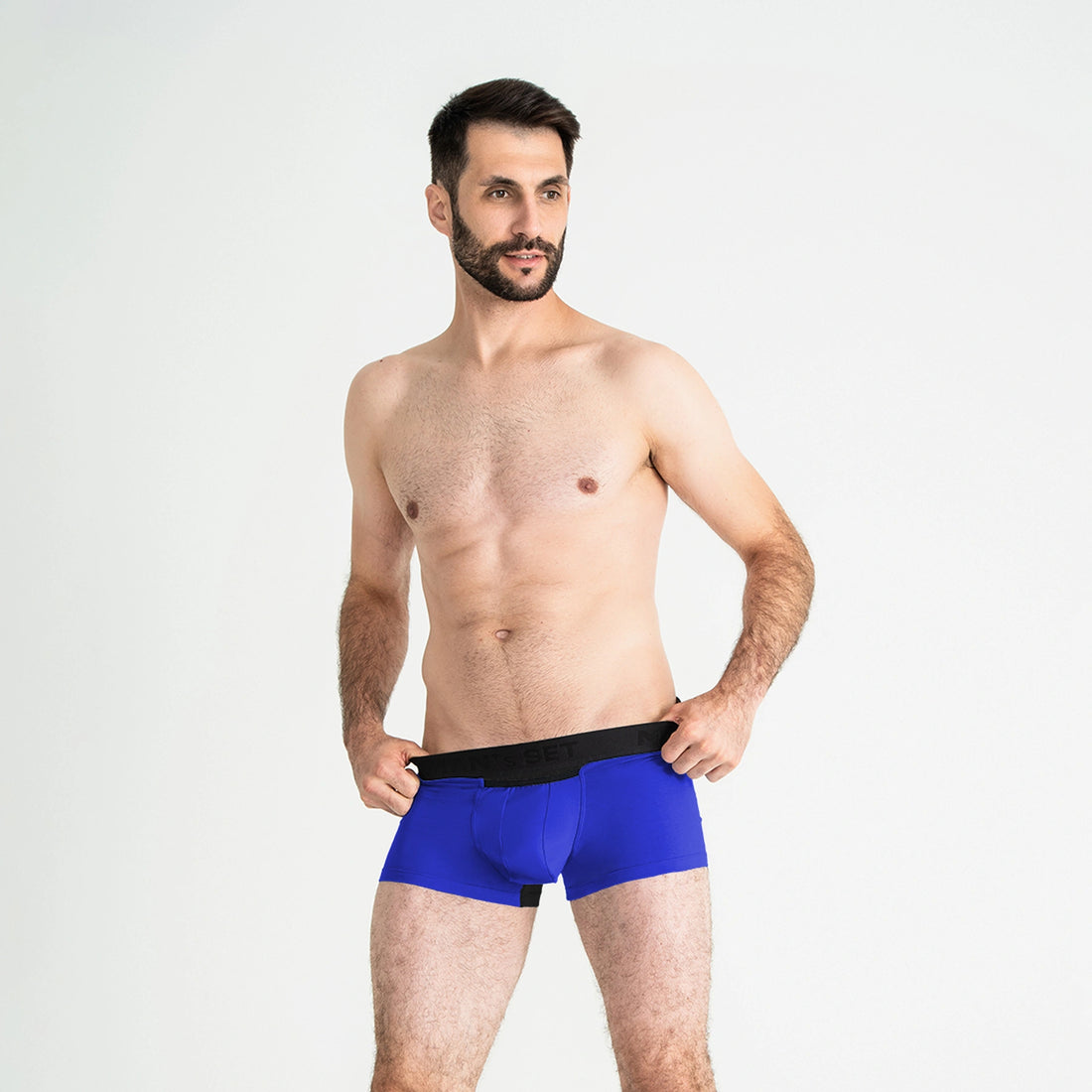 Men's Trunks AirFlow with Support Pouch in Electric Blue, Front View