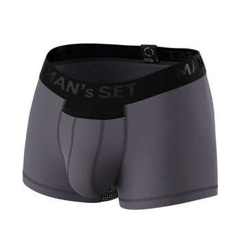 Men's Trunks AirFlow with Open Fly in Graphite, Front View