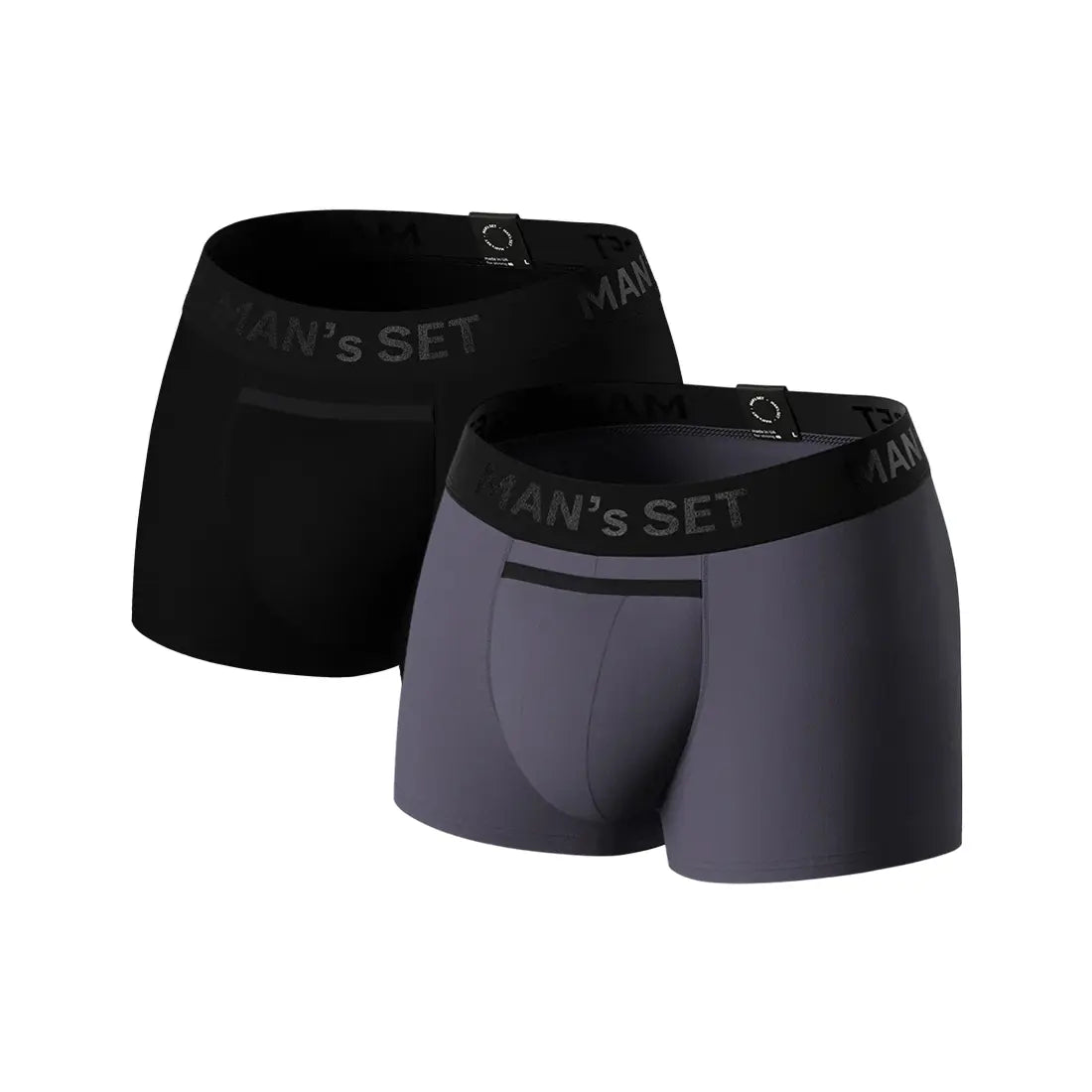 Men’s Trunks BreezeFlow with Open Fly in 2 Colors Pack, Flat Lay