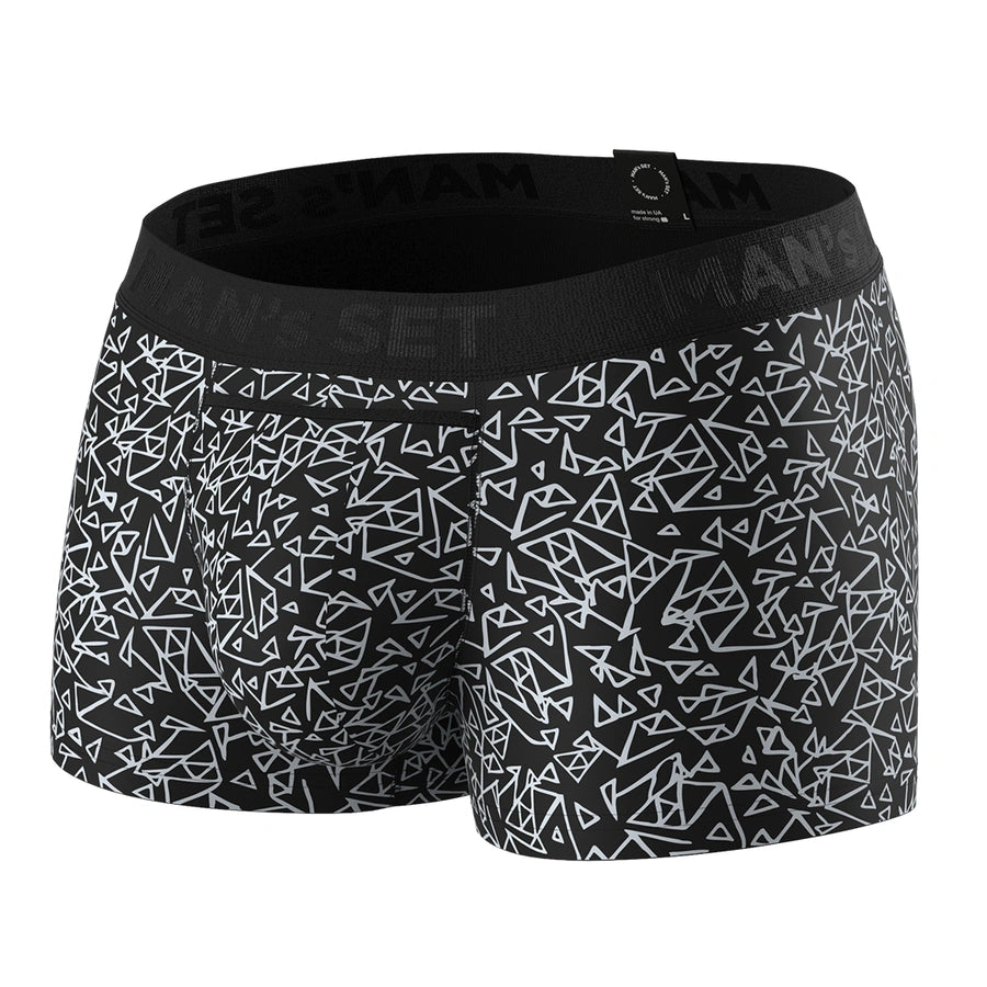 Man’s SET UltraSoft trunk 3.6" Tri-Force, breathable men’s underwear, anatomical fit, moisture-wicking fabric, front view