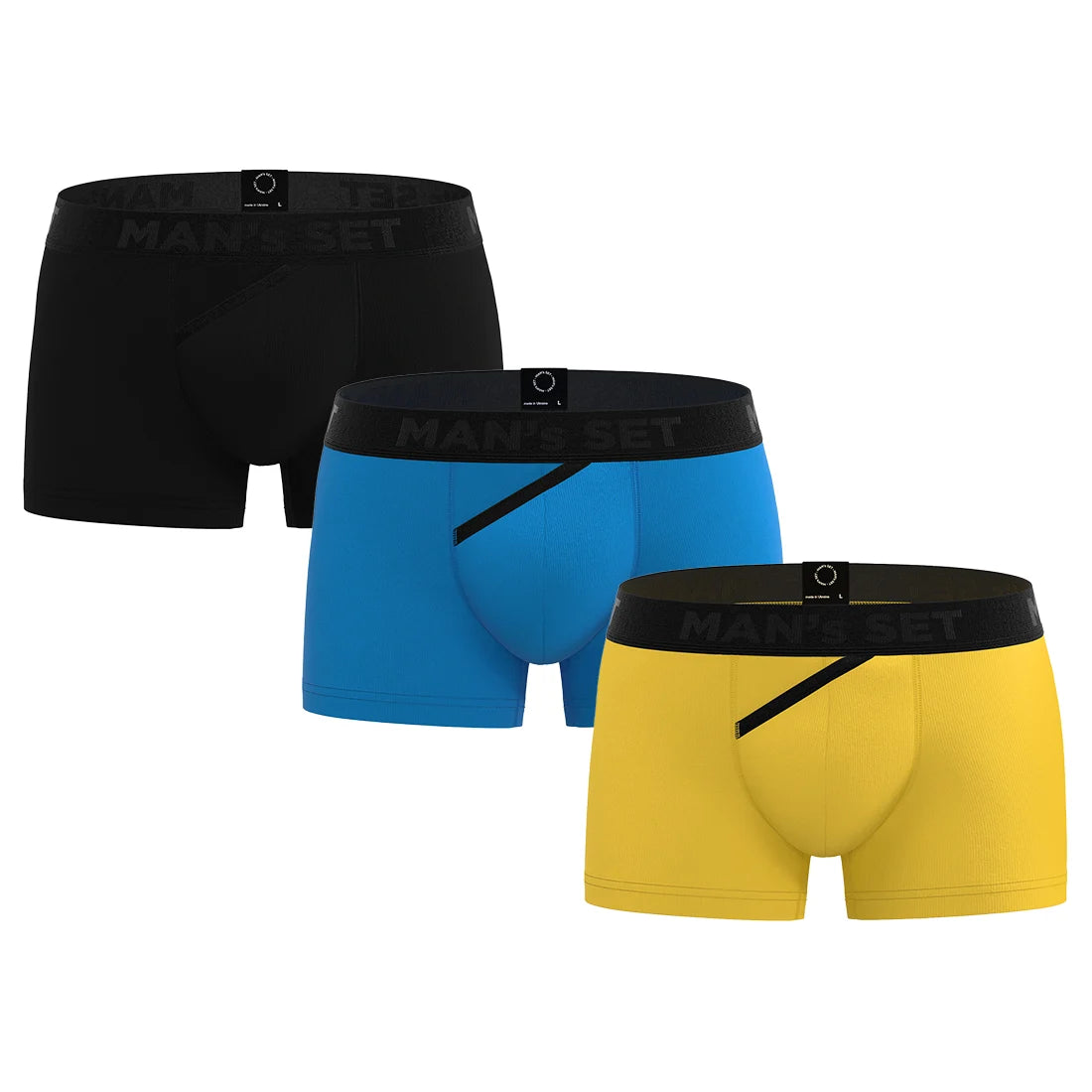 Bóxer CoolCore Kids 5.6 cm 3-Pack Negro/Azul Brillante/L