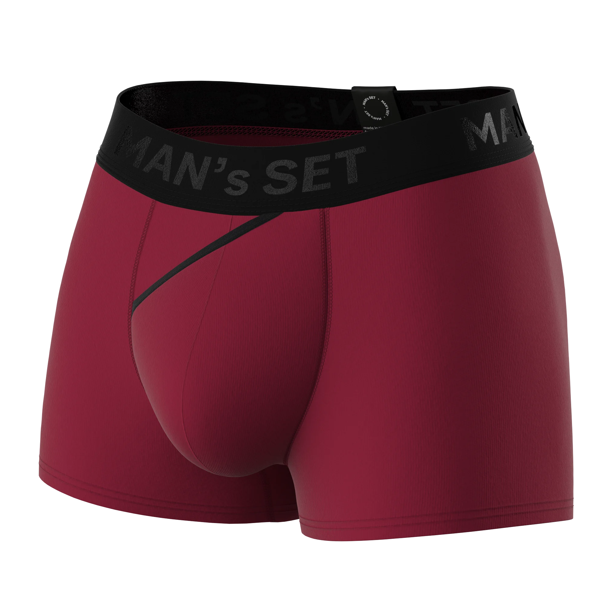 FlexFit Trunks  3.2" 3-Pack, Plum/Burgundy/Forest Green