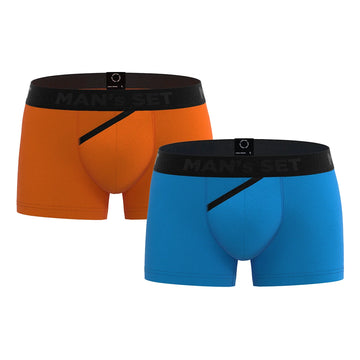 CoolCore Kids Trunks 2.2" 2-Pack, Orange/Bright Blue