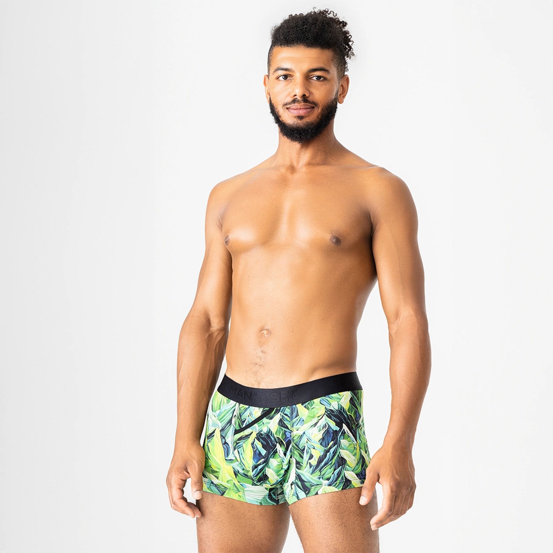 Men's Trunks FlexFit with Ball Hammock Pouch in Mountains, On Model