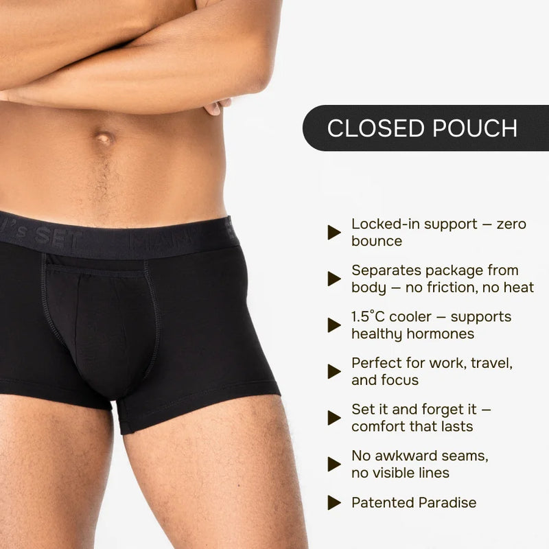 ProActive Sport Boxer Brief 3", Black