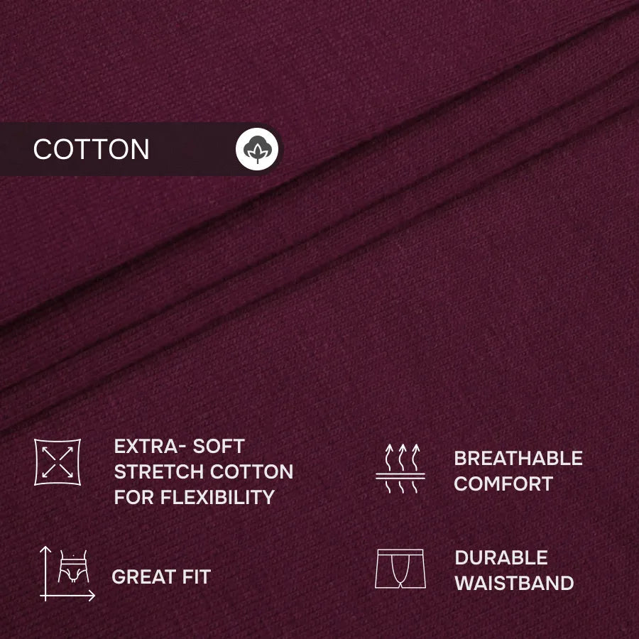 FlexFit Trunk 3.2" Open Fly, Burgundy