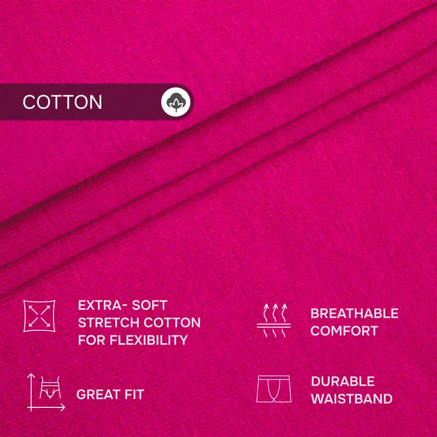 UltraSoft Boxer Brief 7.6" Open Fly, Raspberry