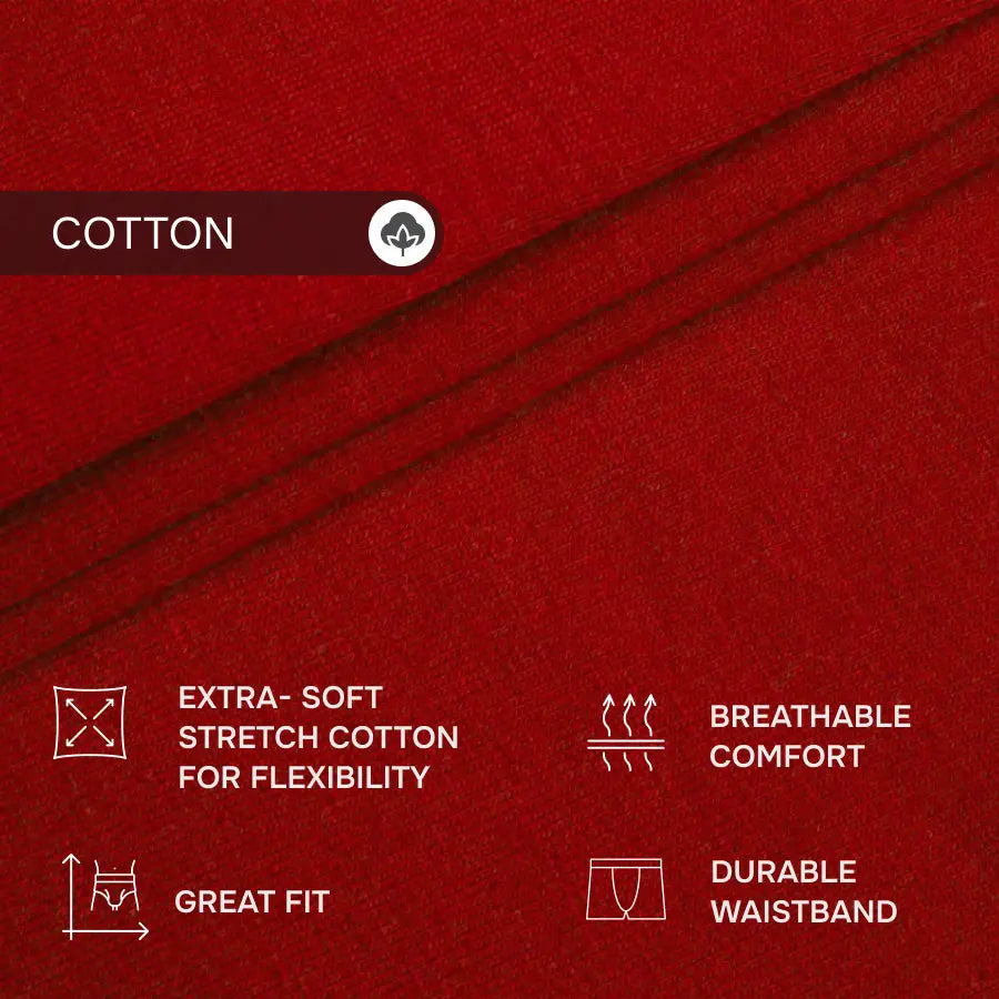 FlexFit Trunk 3.2" Open Fly, Red