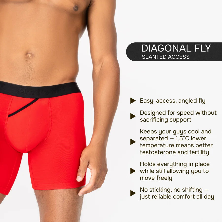 Men’s Anatomical Boxer Brief Set – Long Duo Plus 2-pack (4XL–8XL)