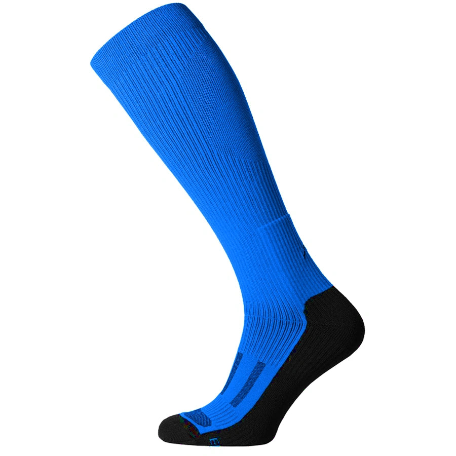 Crew Sock Demiseason Compression Knee "LongDry", Blue and Black