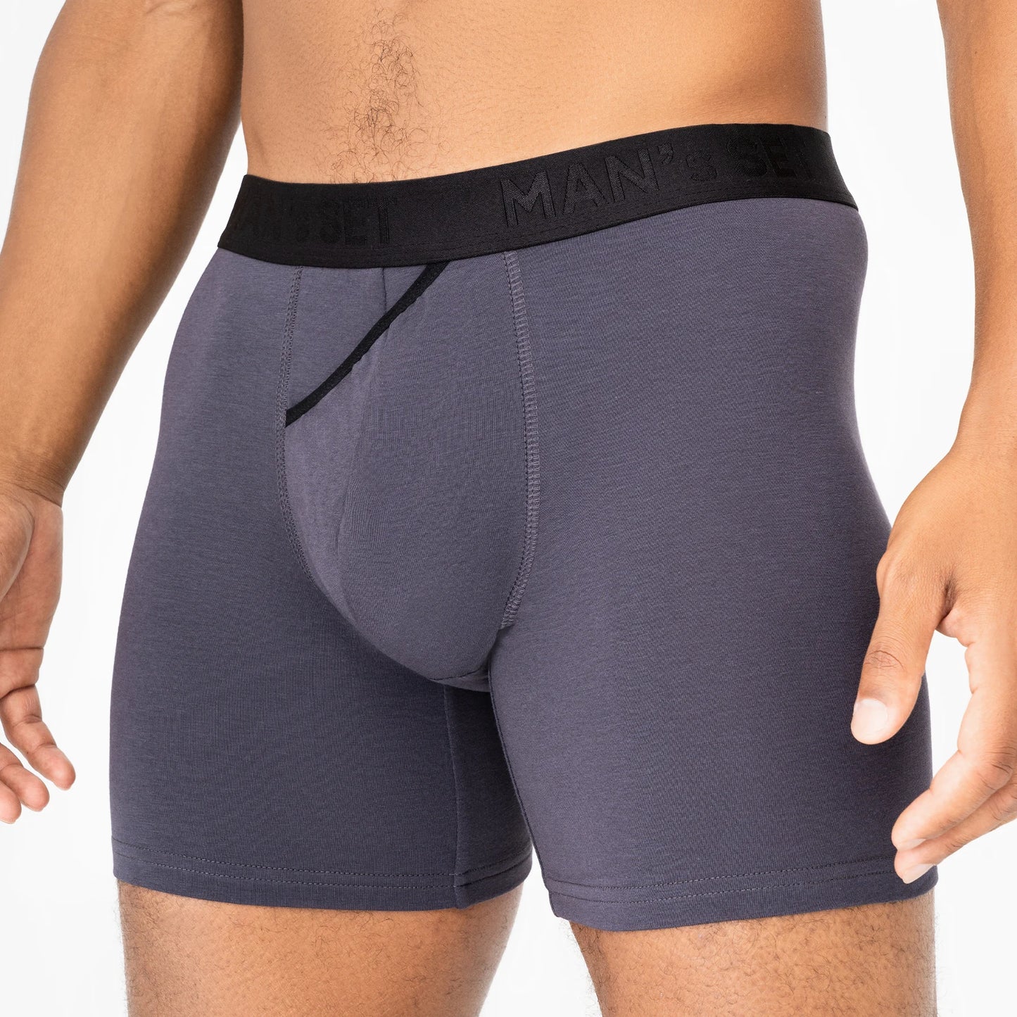 UltraSoft  Boxer Briefs 7.6" OpenFly, Graphite