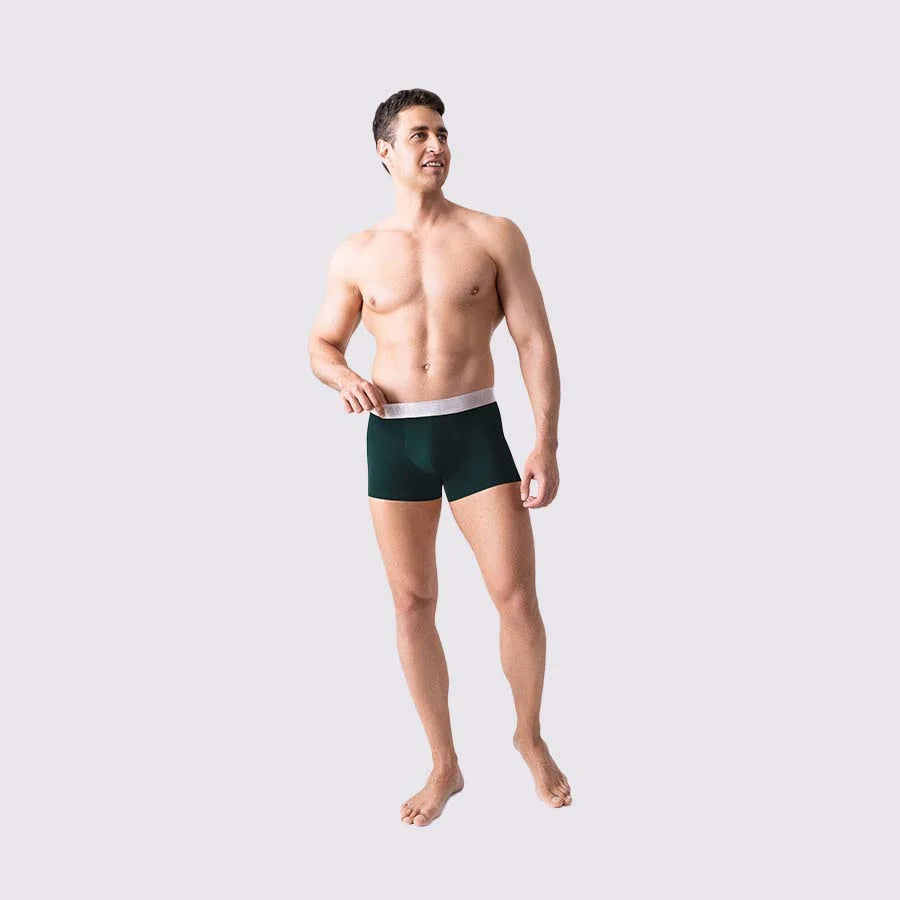 PowerStretch Trunk 3.9", Silver Series, Forest Green