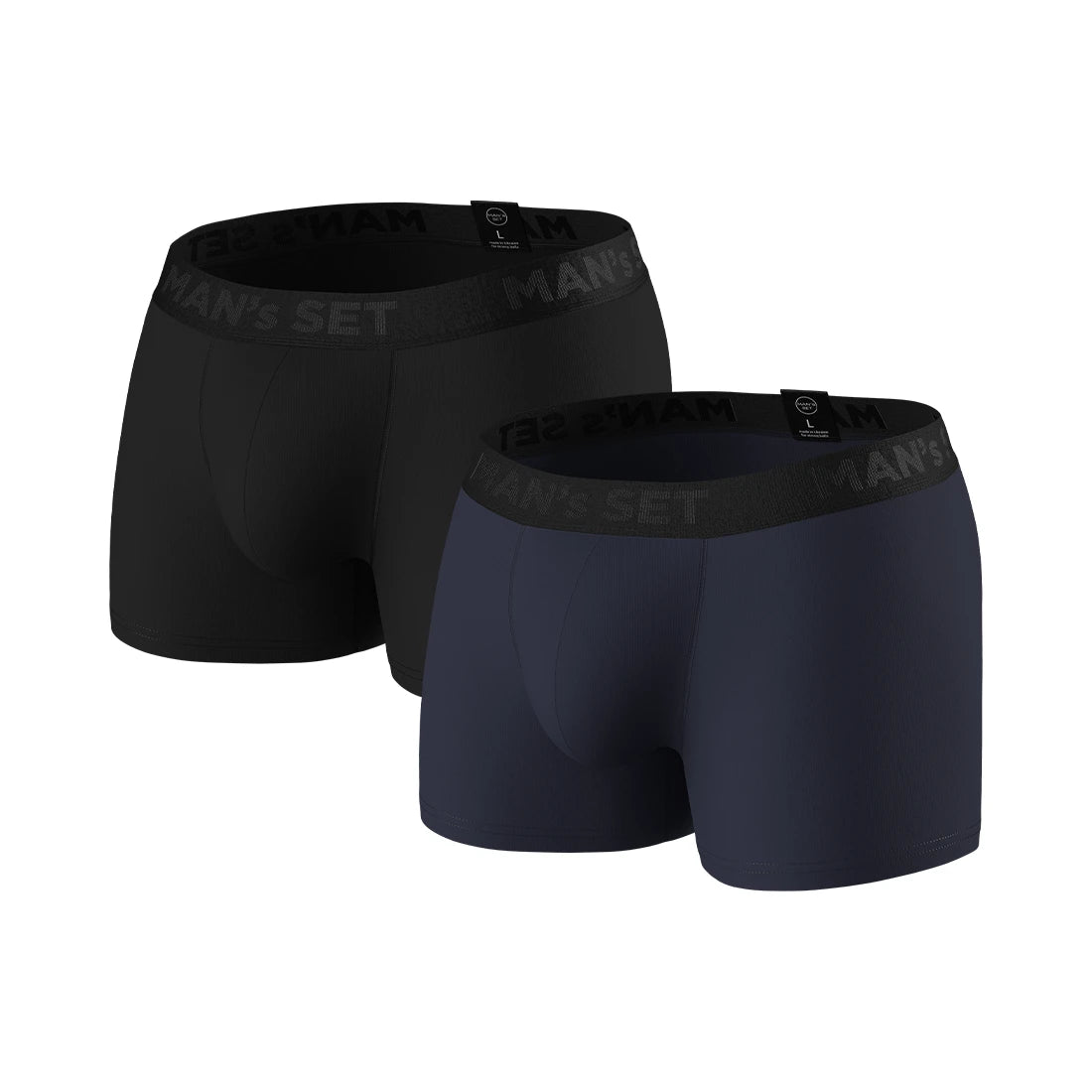 PowerStretch Trunks 3.9" 2-Pack, Black/Navy