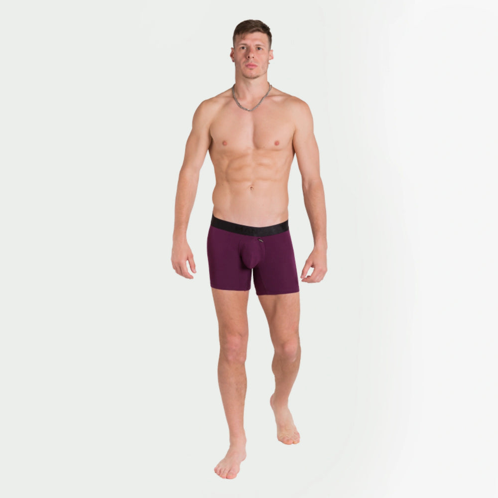 ProActive Soft Boxer Brief 5.8", Plum