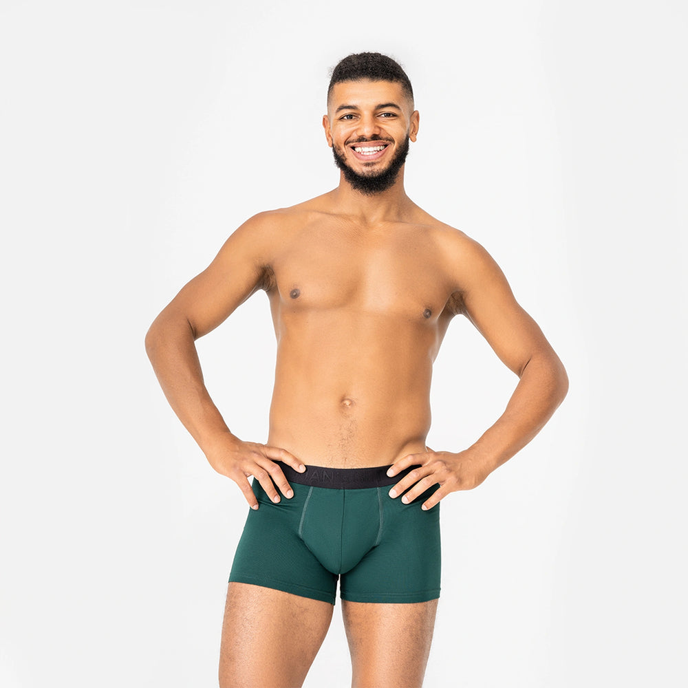 BreezeFlow Micromodal Trunk 4",  Forest Green