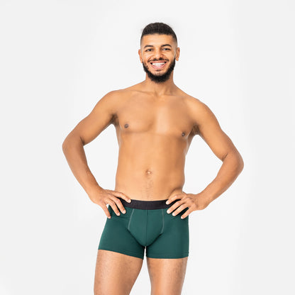 BreezeFlow Micromodal Trunks 4", Dark green