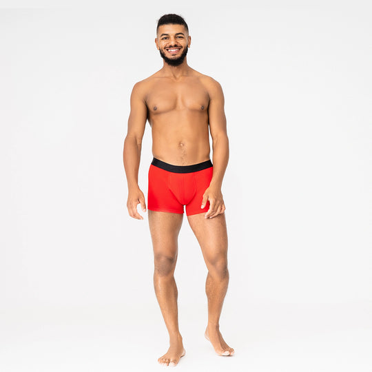 BreezeFlow Micromodal Trunk 4", Red