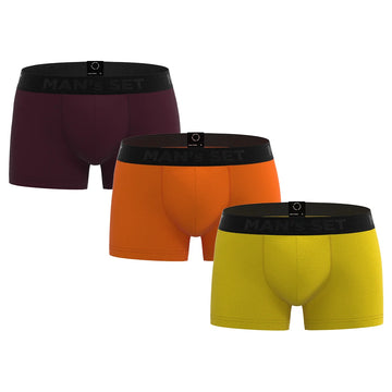ProActive Kids Trunks 2.8" 3-Pack, Plum/Orange/Lemon