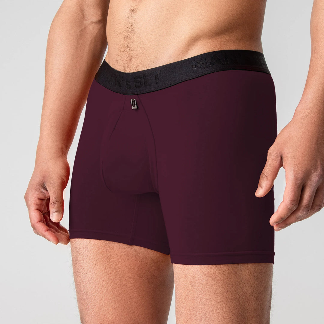 ProActive Soft Boxer Brief 5.8", Plum
