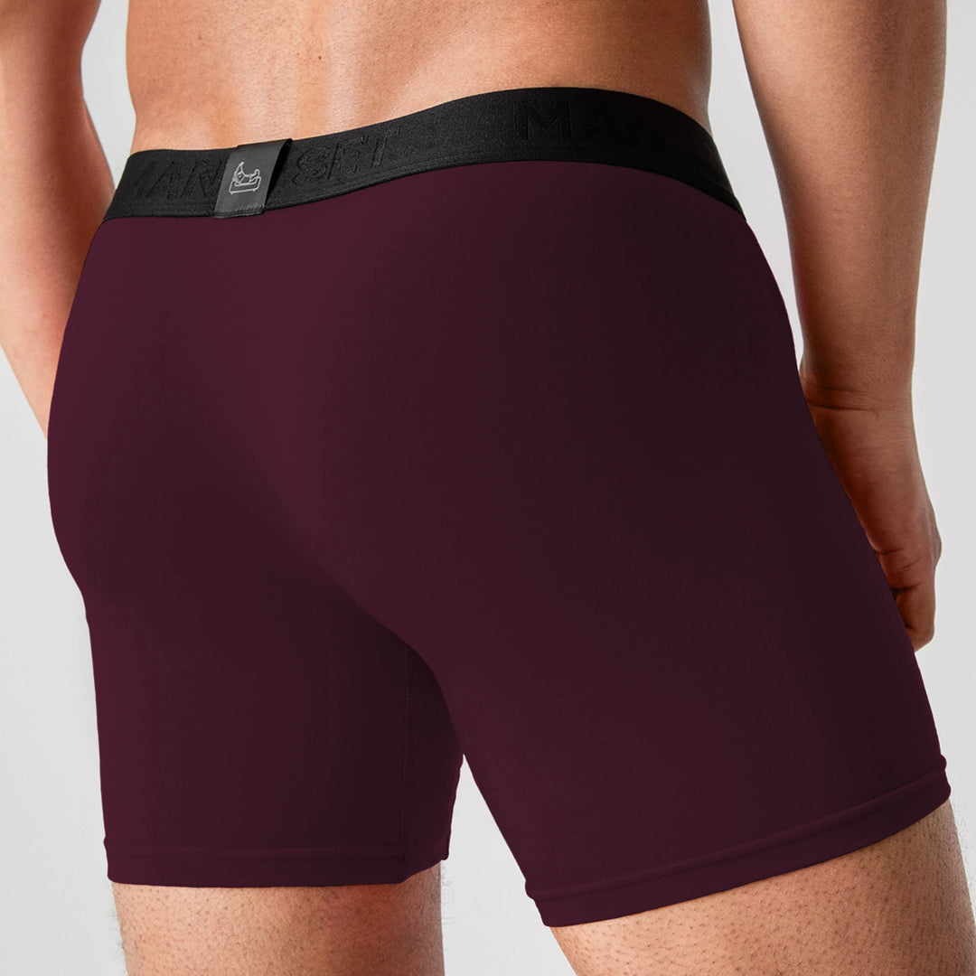 ProActive Soft Boxer Brief 5.8", Plum