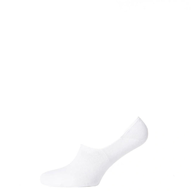 Classic No Show Socks Bamboo with Silicone Grip, White