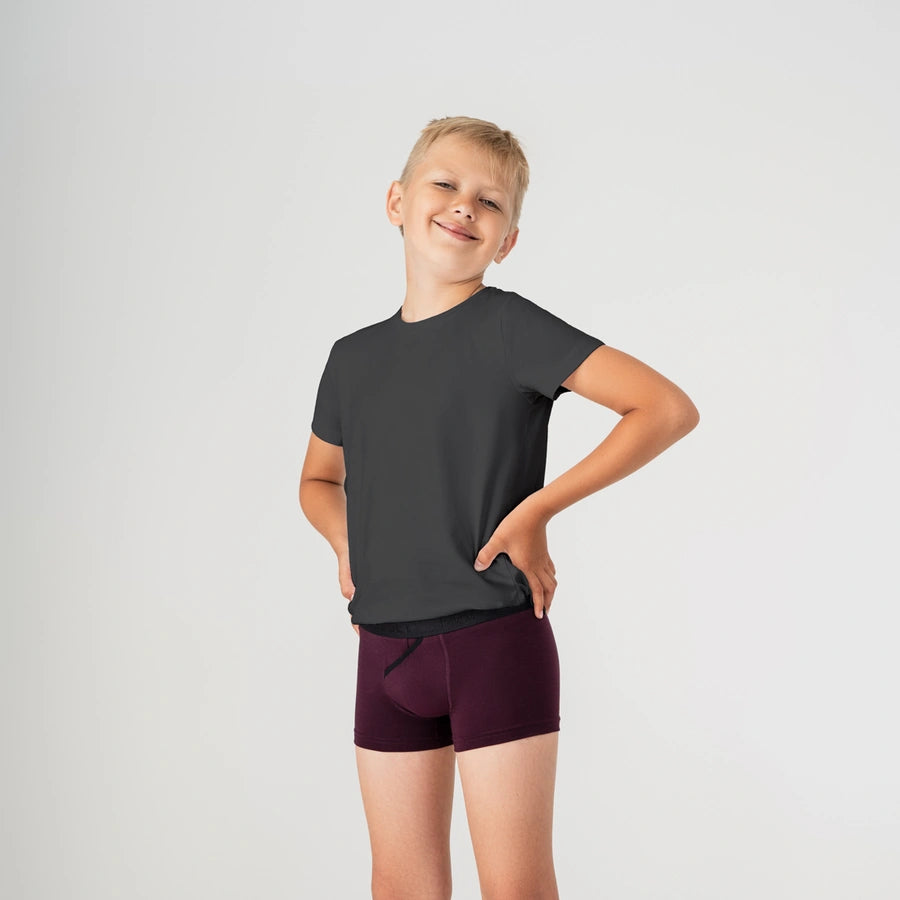 Kids Super-soft Crew Neck T-Shirt, Graphite