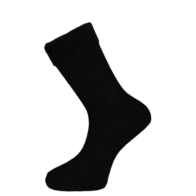 Crew Sock Winter Lambswool, Black