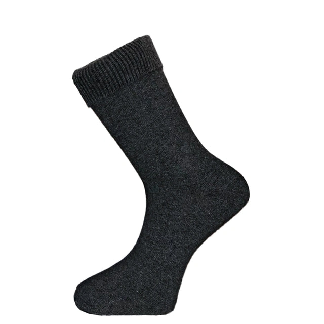 Crew Sock Winter Lambswool, Dark Gray