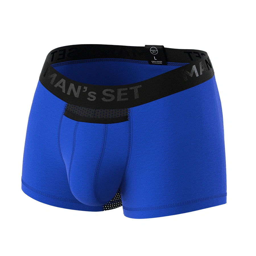 Men's Trunks AirFlow with Support Pouch in Electric Blue, Front View