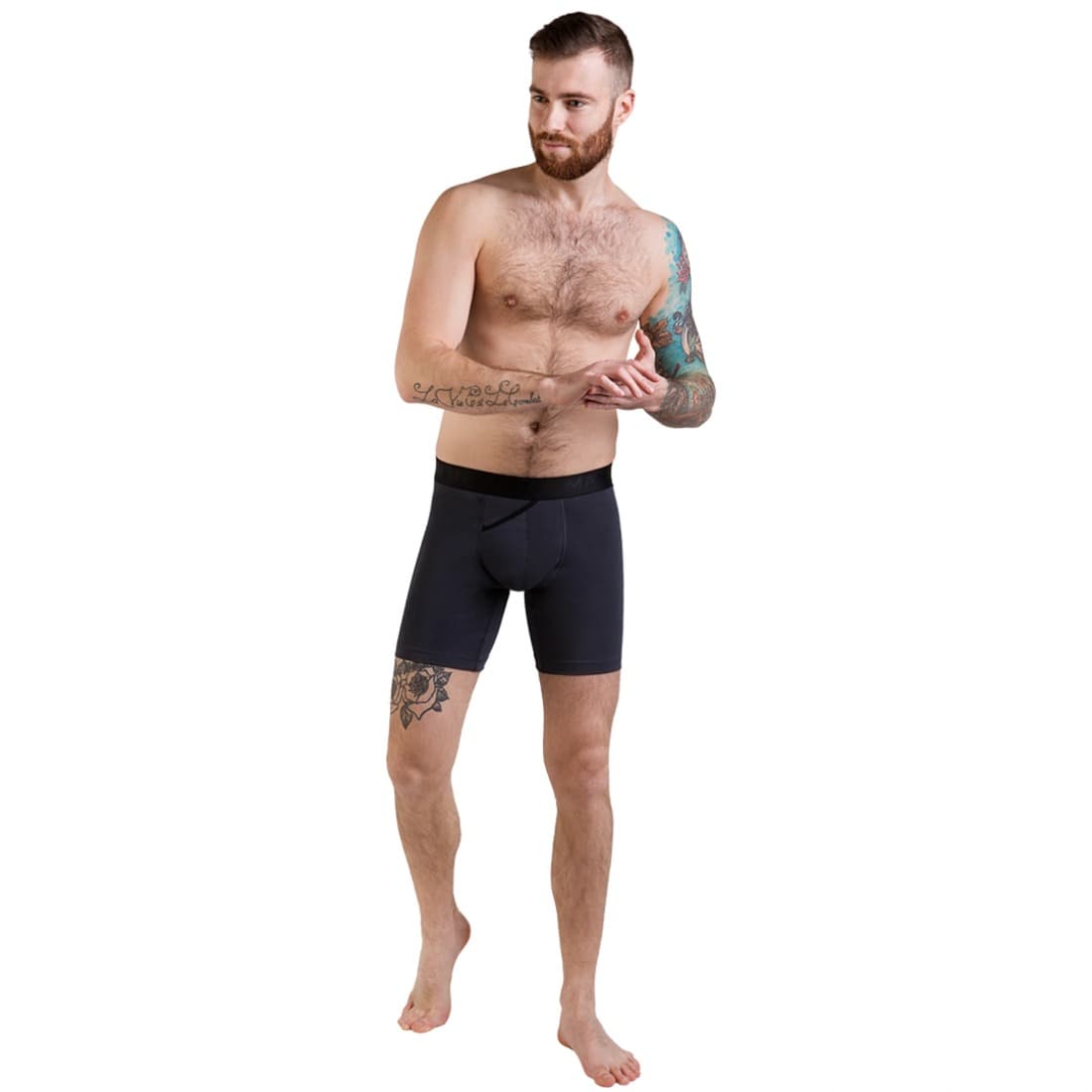 UltraSoft  Boxer Briefs 7.6" OpenFly, Graphite