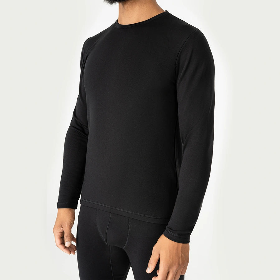 Bóxer ajustado Thermal Long Sleeve 165 g/m² Negro