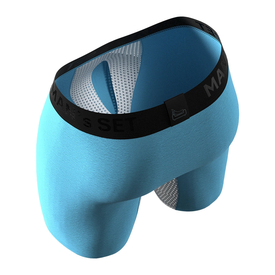 Сooling Boxer Briefs 2.0 w/ Fly 'Black Series' Light Turquoise