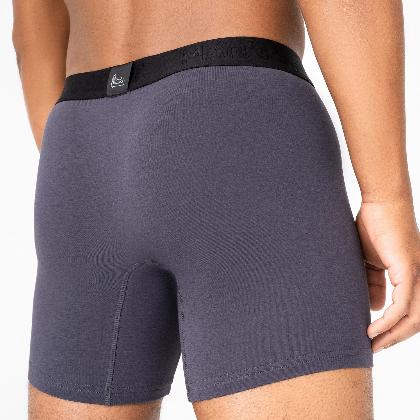 UltraSoft  Boxer Briefs 7.6" OpenFly, Graphite