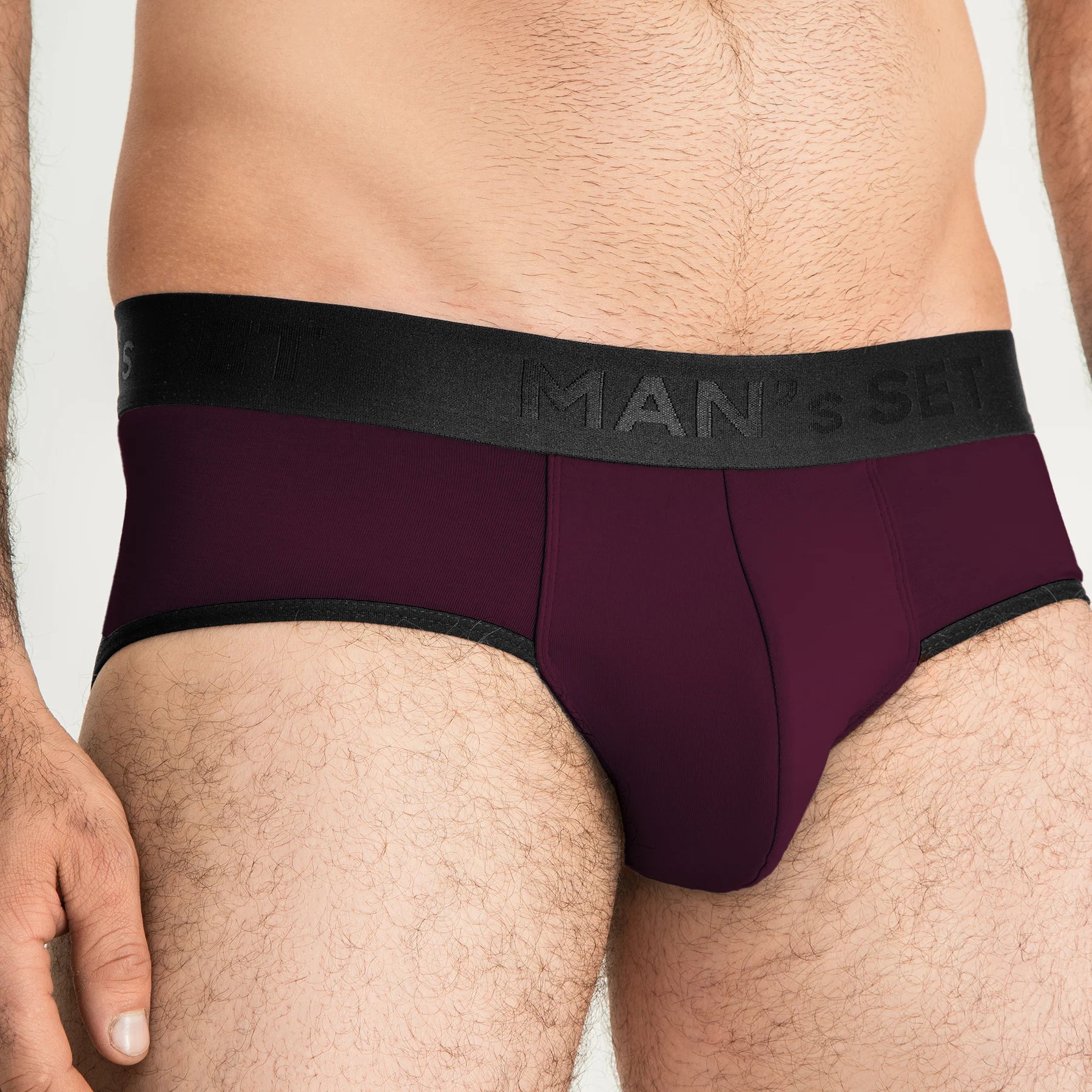 PowerStretch Brief Open Fly, Plum