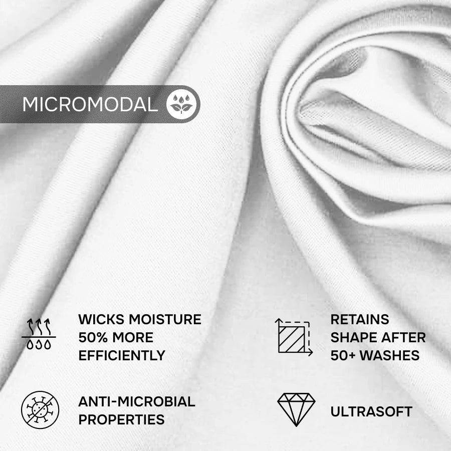 BreezeFlow Micromodal Trunk 3.6" Open Fly, White