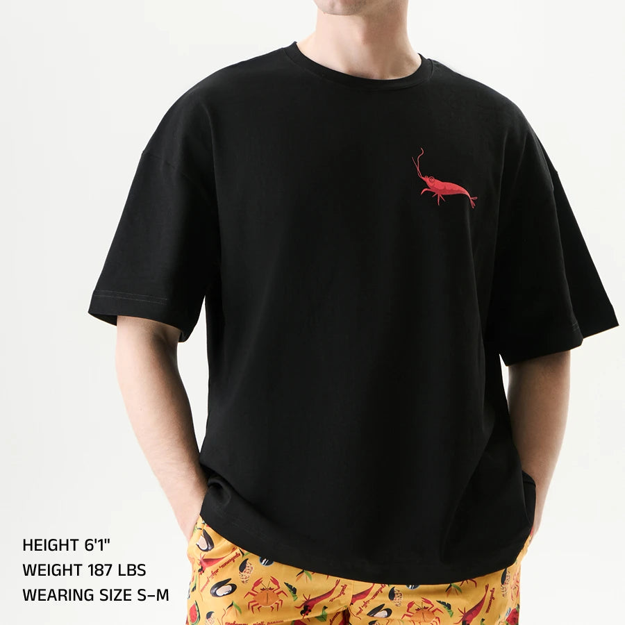 Oversized Unisex T-Shirt, Black, RESORTER