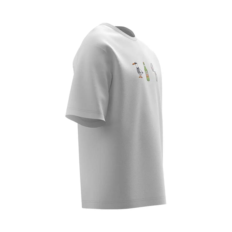 Oversized Unisex T-Shirt, White, Beach Rebel