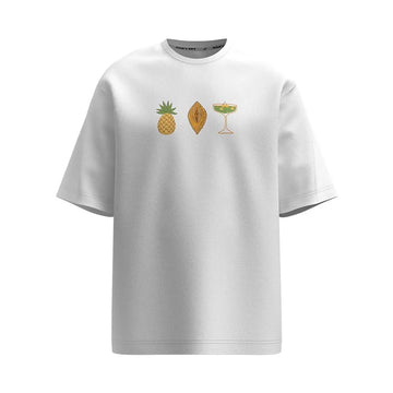 Oversized Unisex T-Shirt, White, Honey Resort