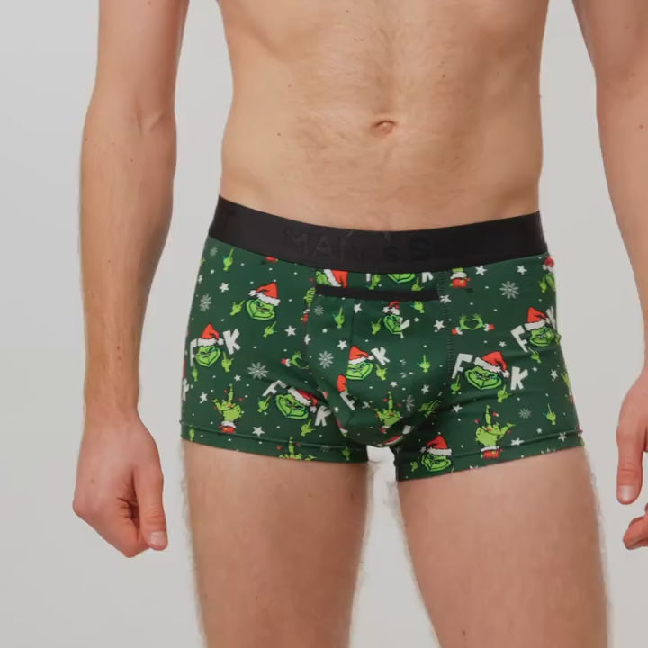 UltraSoft Trunk 3.6" Open Fly, Unholy Grinch