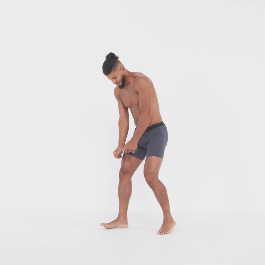 Bóxer ajustado CoolCore 17.0 cm Negro con bragueta abierta