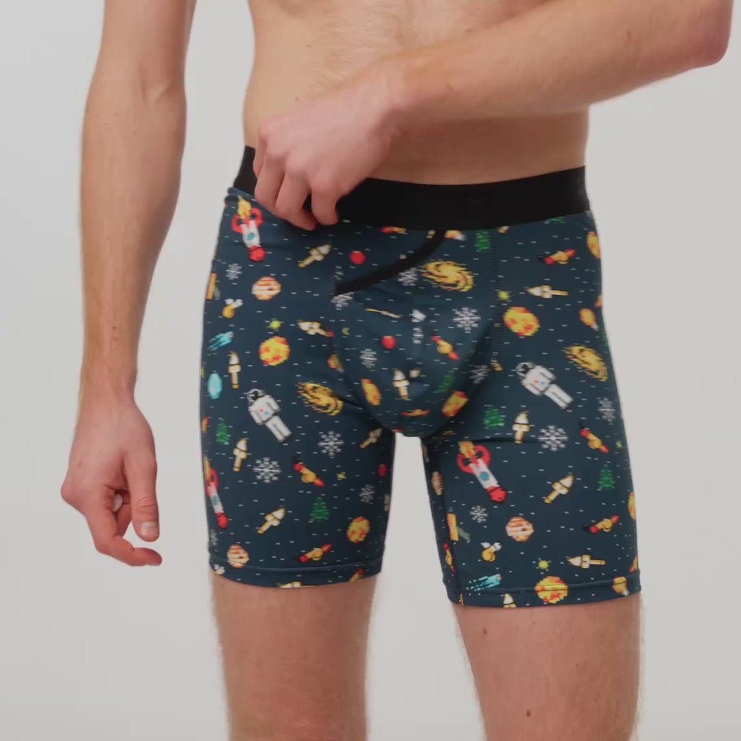 UltraSoft Boxer Brief 7.6" Open Fly, Juicy Dicks