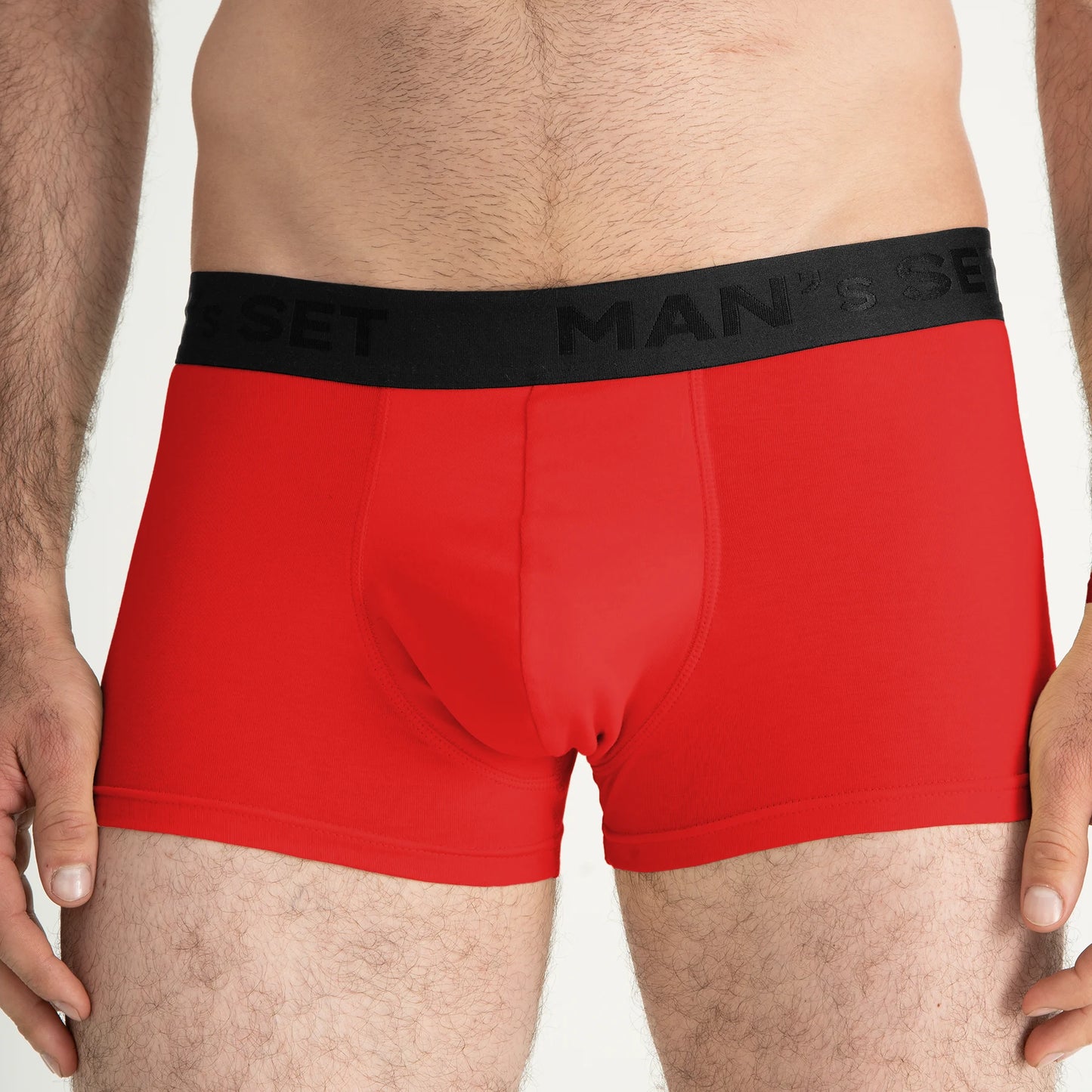 Bañador PowerStretch de 3,9", color rojo