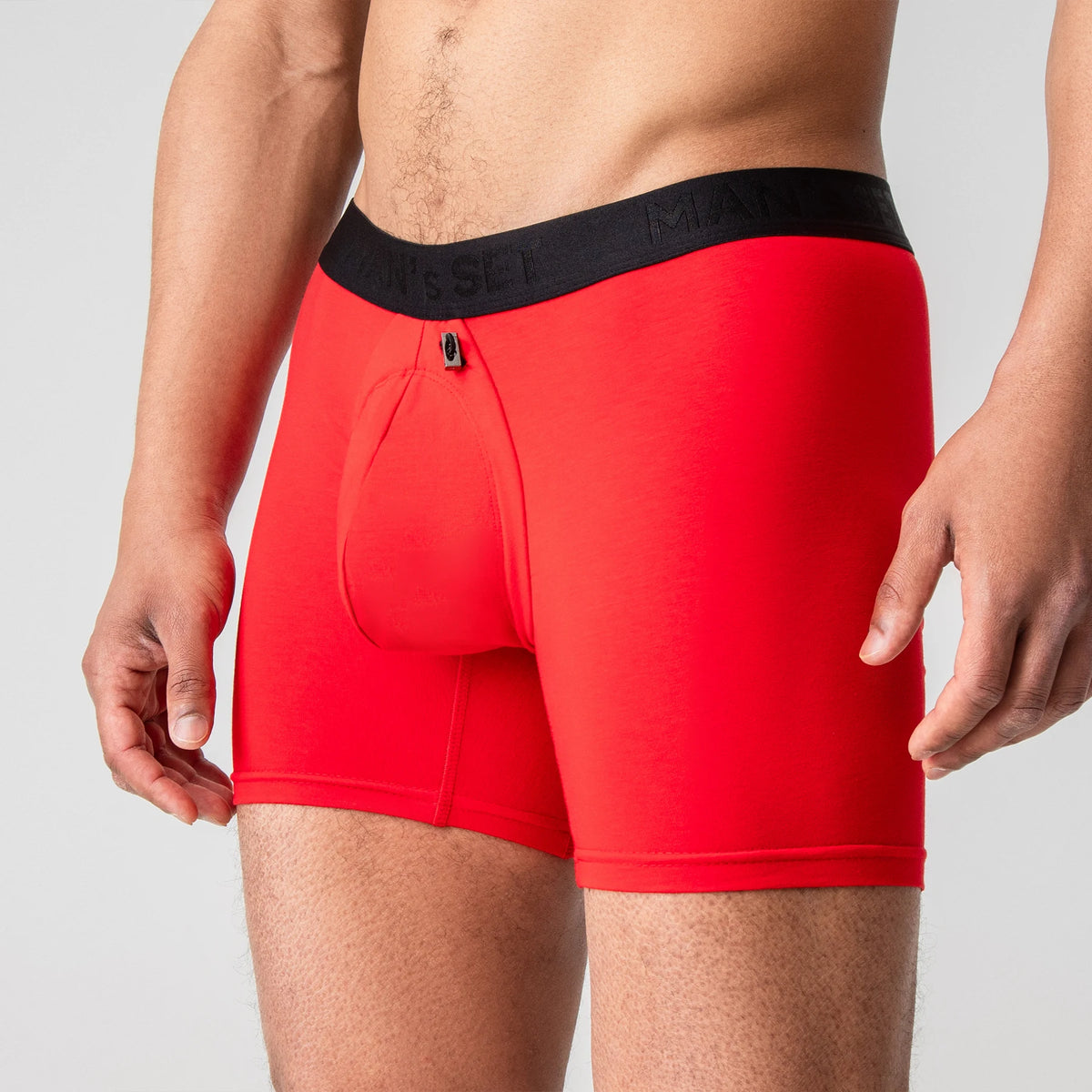 Red Boxer Brefes Men’s Soft Boxer Brief ProActive with No Fly in Red – Man's Set