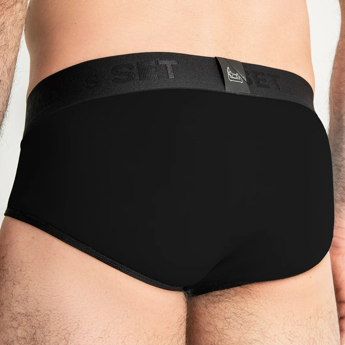 PowerStretch Brief Open Fly, Black