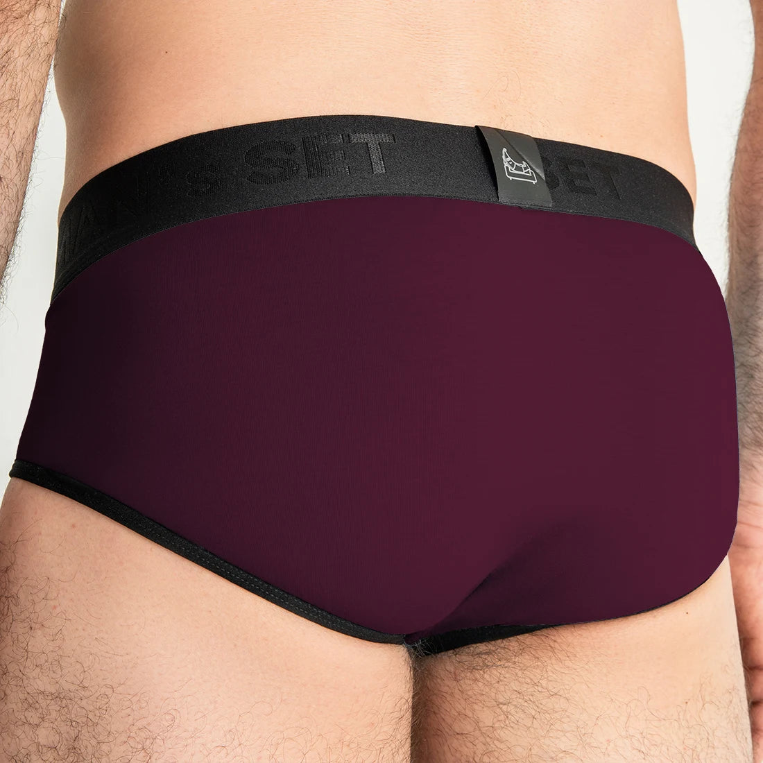 PowerStretch Brief Open Fly, Plum
