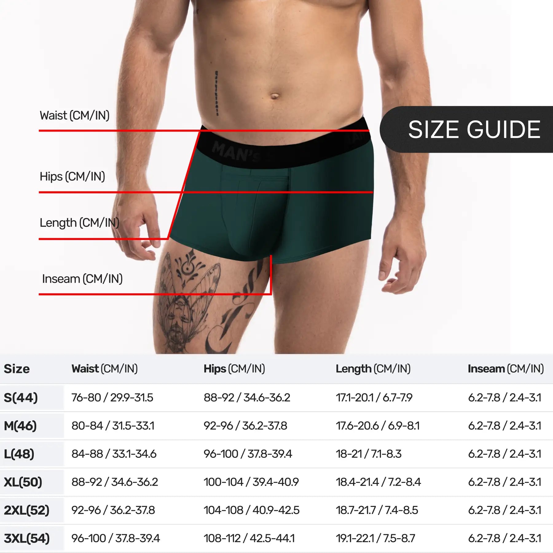 Sport Trunk, w/fly, Forest Green