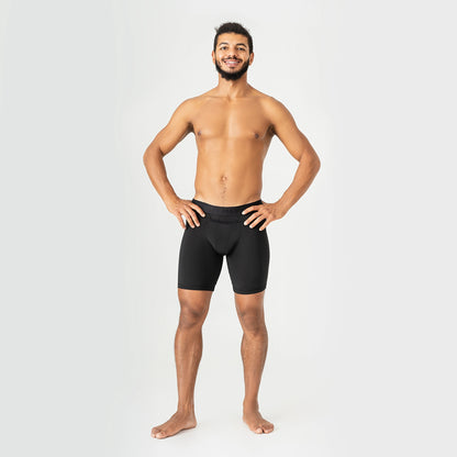 ProActive Long Boxer Briefs 9" OpenFly, Black