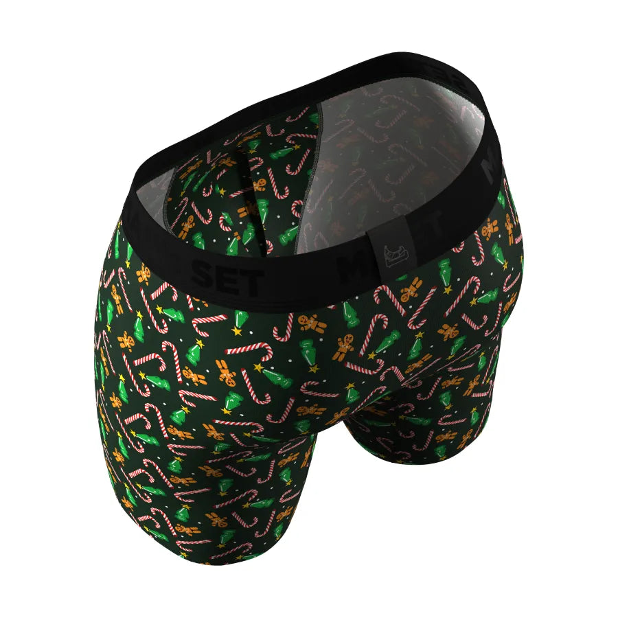 UltraSoft Boxer Brief 7.6" Open Fly, Christmas Bites